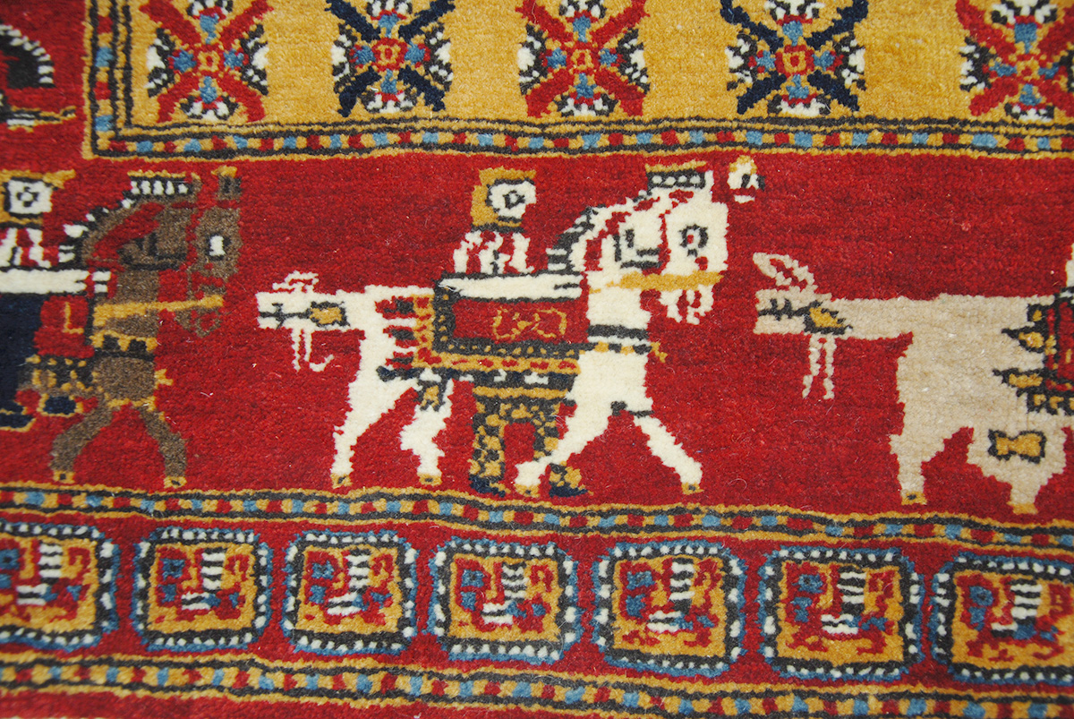 Altai Pazyryk rug (based on the famous Pazyryk rug the oldest known